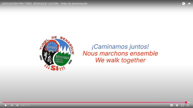 ASSOCIATION PRO-TUNEL BENASQUE LUCHON – Vidéo de présentation